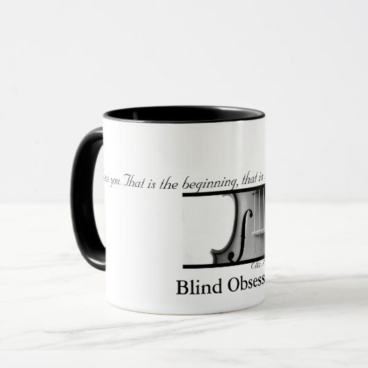 Blinde Obsessions-Tasse Tasse (Vorderseite Links)