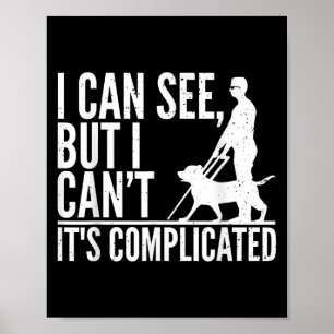 Blinde Person Kunst Männer Frauen Blinde Menschen  Poster