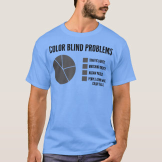 Blinde Probleme bei der Mens-Farbe T-Shirt