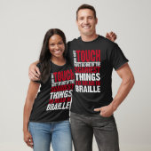Blinde und Sehbehinderte Funny Read in Braille T-Shirt (Unisex)