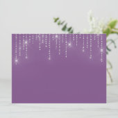 Blindeinladung des Glitzer Einladung (Stehend Vorderseite)