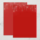 Blindeinladung des Glitzer Einladung (Vorne/Hinten)