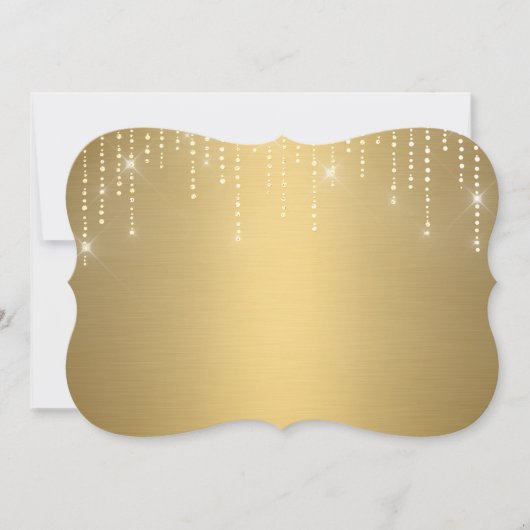 Blindeinladung des Glitzer Einladung (Vorderseite)