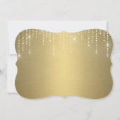 Blindeinladung des Glitzer Einladung (Rückseite)