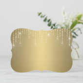 Blindeinladung des Glitzer Einladung (Stehend Vorderseite)