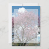 Blindeinladung, Kirschblühen Einladung (Vorderseite)