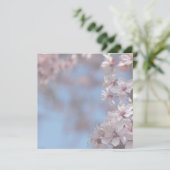 Blindeinladung, Kirschblühen Einladung (Stehend Vorderseite)