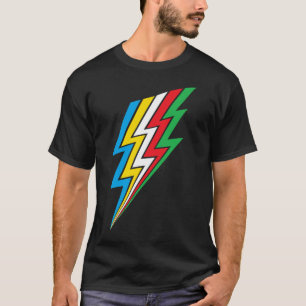 Blindenflagge Blitzschlag für Behinderung T-Shirt