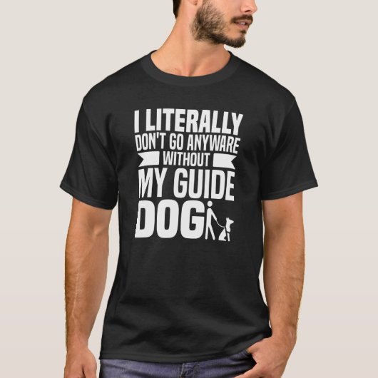 Blindenhund - Blind Braille Sehbehinderte Blindhei T-Shirt (Vorderseite)