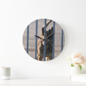 Blindenhund Große Wanduhr (Zuhause)
