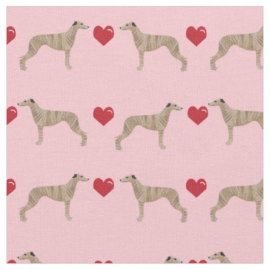 Blindenhund Liebe Rosa und Rot Stoff (Nahaufnahme)