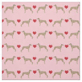 Blindenhund Liebe Rosa und Rot Stoff (Muster)