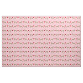 Blindenhund Liebe Rosa und Rot Stoff (Fat Quarter (45,7 x 55,9 cm))