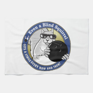 Blinder Eichhörnchen-Bowling Handtuch