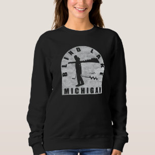 Blinder Eissee Fischen Sweatshirt