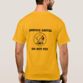 Blinder Hund sehen Augenperson T - Shirt (Rückseite)
