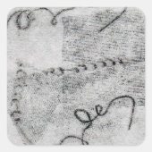 Blinder Kaiser Quadratischer Aufkleber (Vorderseite)