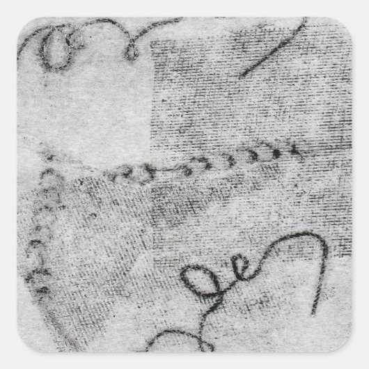 Blinder Kaiser Quadratischer Aufkleber (Vorderseite)