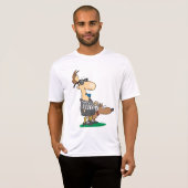 Blinder Schiedsrichter, der ein Pfeifen aktiviert T-Shirt (Vorne ganz)