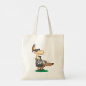 Blinder Schiedsrichter, der einen Pfeiftag wirft Tragetasche (Rückseite)