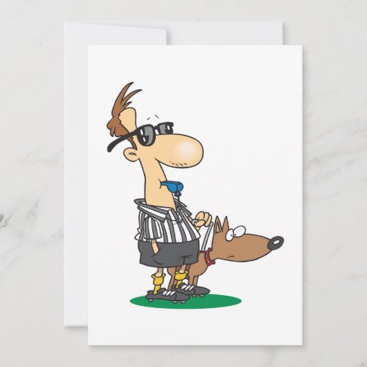 Blinder Schiedsrichter Einladung (Vorderseite)