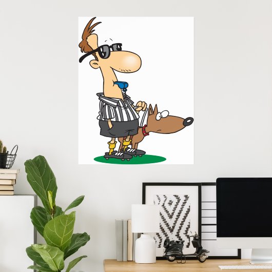 Blinder Schiedsrichter Poster (Heimbüro)