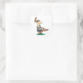 Blinder Schiedsrichter Quadratischer Aufkleber (Tasche)