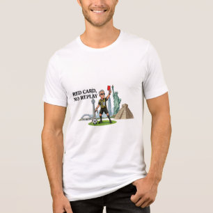 Blinder Schiedsrichter rote Karte Tri-Blend Shirt