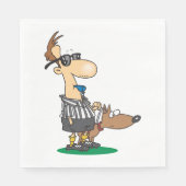 Blinder Schiedsrichter Serviette (Vorderseite)