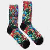 Blinder Spaziergang durch Blume. Socken (Rechts)