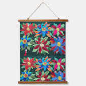 Blinder Spaziergang durch die Blume Wandteppich Mit Holzrahmen (Vorderseite)