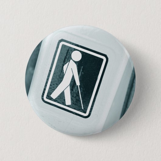 Blinder Zeichenentwurf Button (Vorderseite)