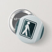 Blinder Zeichenentwurf Button (Vorne & Hinten)