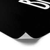 Blinder Zeitpunkt Funny Fruit Pun Dark BG Poster (Ecke)