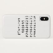 Blindes Buchstabesymbol Blindenschrift-Alphabetes Case-Mate iPhone Hülle (Rückseite (Horizontal))