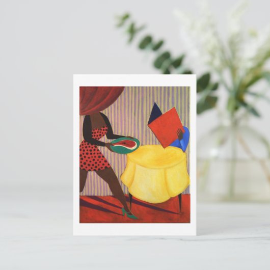 Blindes Datum Postkarte (Stehend Vorderseite)