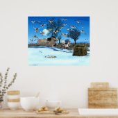 Blindes Duck Poster (Küche)