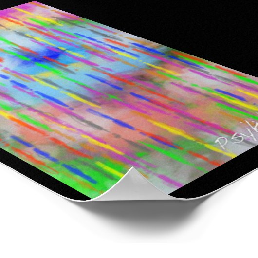 Blindes Farbposter Poster (Ecke)