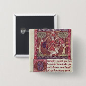 Blindes Göttin Vermögen mit König Arthur Button (Vorne & Hinten)