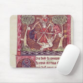 Blindes Göttin Vermögen mit König Arthur Mousepad (Mit Mouse)