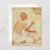 Blindes Harpist Singen, aus dem Grab von Nakht Postkarte (Vorne/Hinten)