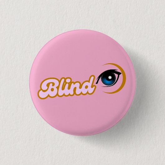 blindes rosa Symbol Button (Vorderseite)