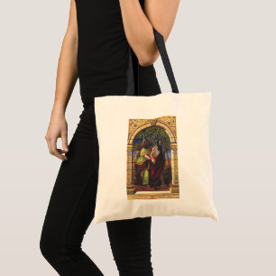 Blindes Tobit und Ehefrau Anna, Vintage Religion Tragetasche