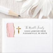 Blindfarben Agate Gold Cross Rücksendeadresse (Insitu)