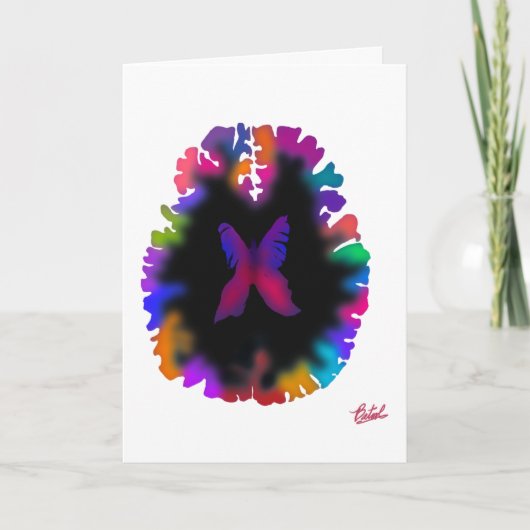 Blindfarben-Designkarte Karte (Vorderseite)