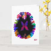 Blindfarben-Designkarte Karte (Gelbe Blume)