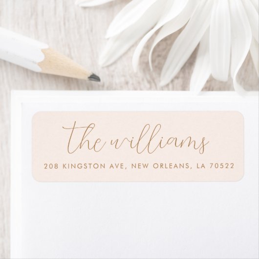 Blindfarben, Modern Script-Rücksendeadresse (Insitu)