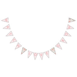 Blindfarben-Wildblumen Brautparty Bunt-Banner Wimpelkette