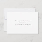 Blindfarbenblätter RSVP-Karte RSVP Karte (Rückseite)