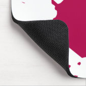 Blindfarbendekor-Design für rote Splash-Drops Mousepad (Ecke)